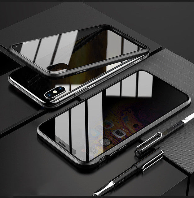 Magnetic Privacy Phone Case (Anti-Peep Glass)