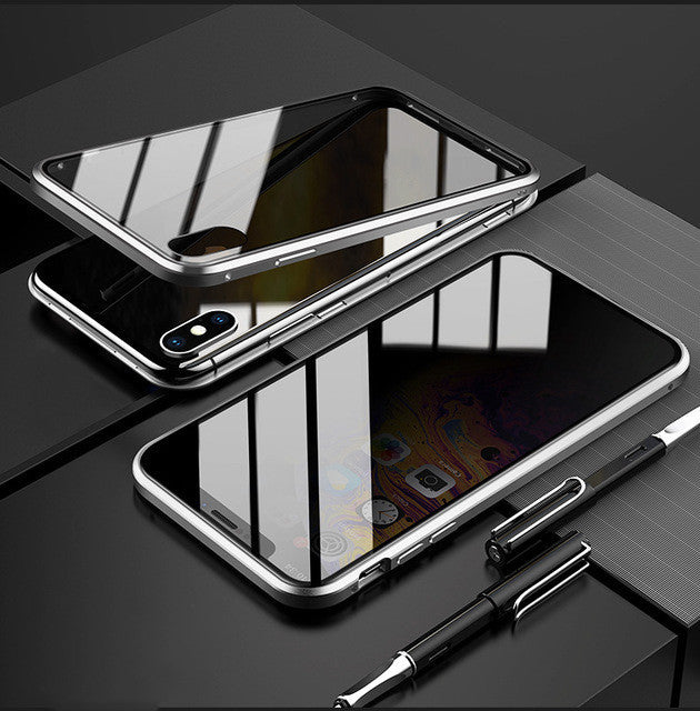 Magnetic Privacy Phone Case (Anti-Peep Glass)